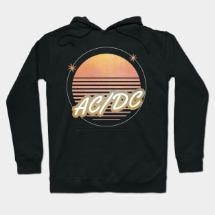 acdc ll retro 80s moon Hoodie